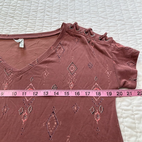 Mudd Aztec Mini Trapeze Boho Women’s Geometric Dress - Picture 9 of 12